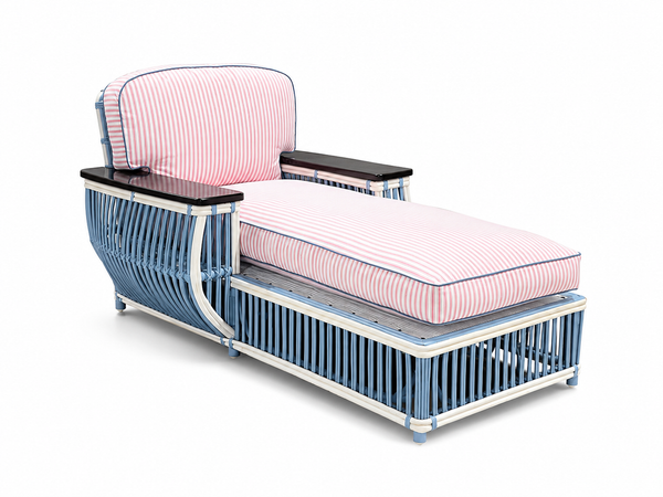 Custom Rattan Chaise Lounge