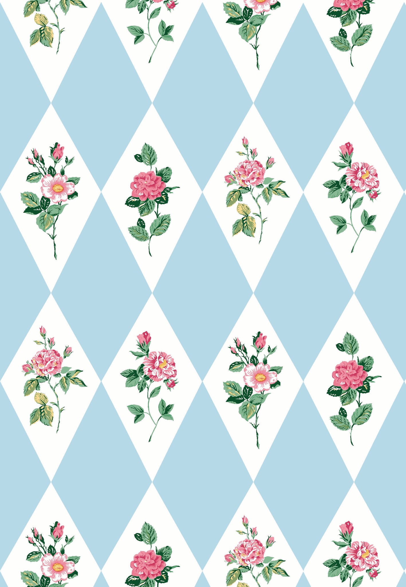 Diamonds & Roses Fabric