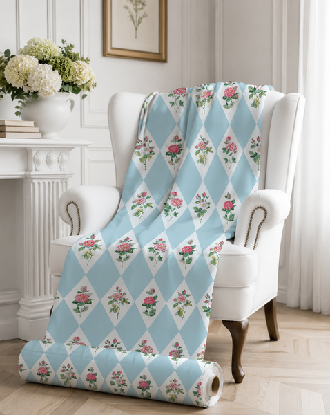 Diamonds & Roses Fabric
