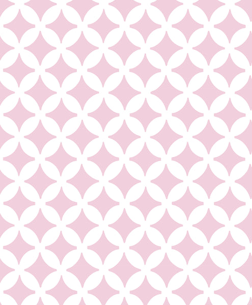 Custom Circle Trellis Wallpaper