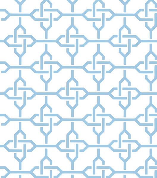 Custom Interlocking Trellis Wallpaper
