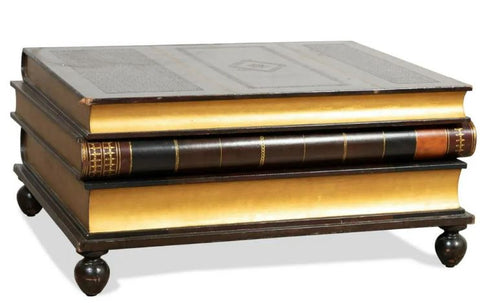 Maitland Smith Leather Book Form Coffee Table