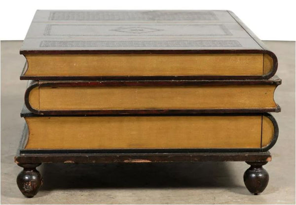 Maitland Smith Leather Book Form Coffee Table