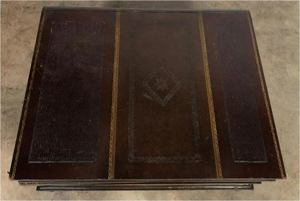 Maitland Smith Leather Book Form Coffee Table