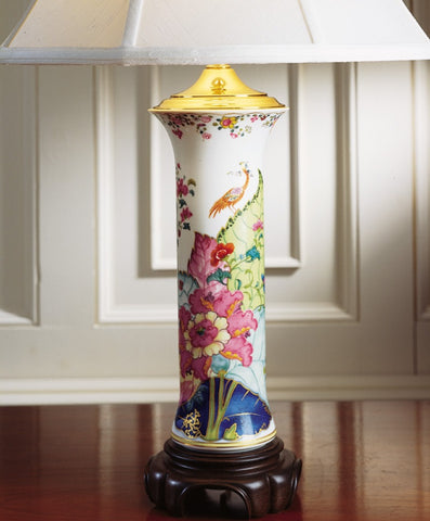 Tobacco Leaf Trumpet Vase Lamp