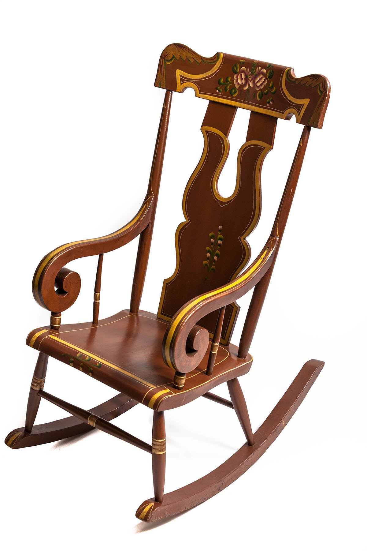 Decorated Boston Rocker