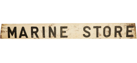 Vintage Marine Store Shop Sign