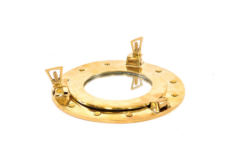 Porthole Solid Brass Mirror,  8" or 15"