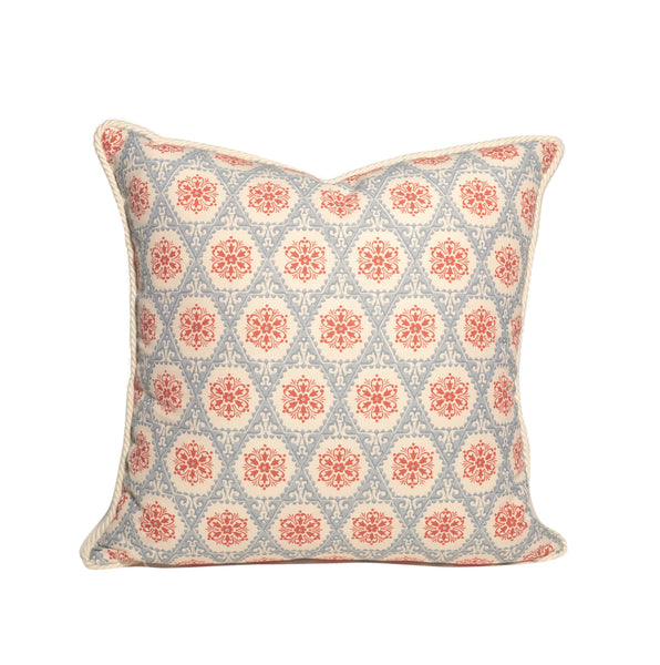 Red White and Blue Geometric Pattern Throw Pillows