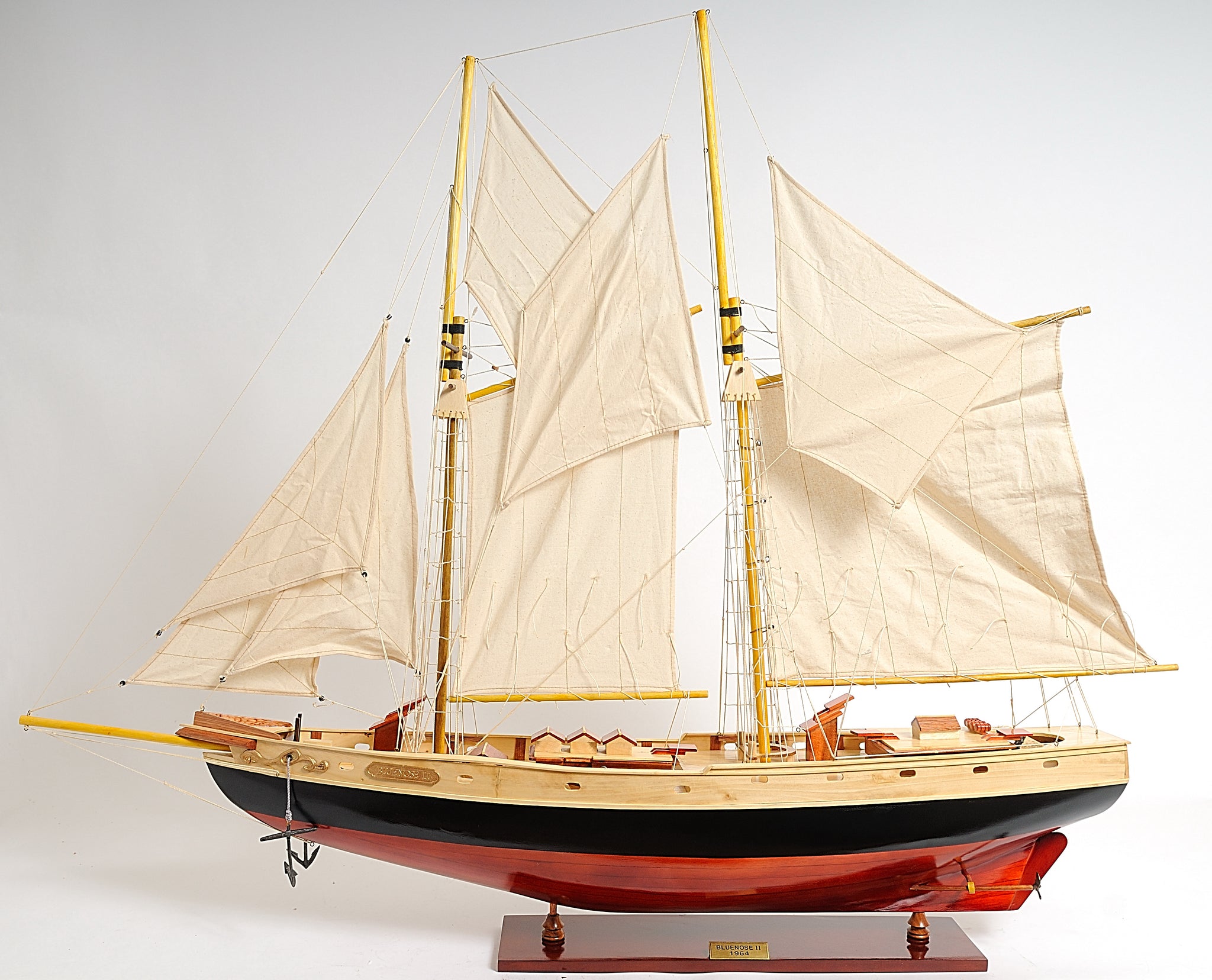 Bluenose II Painted Yacht Model