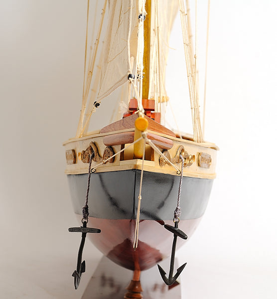 Bluenose II Painted Yacht Model