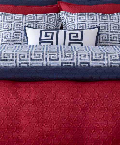 Anthony Baratta Signature Pacifica Nautical Bedding Set Red and Blue